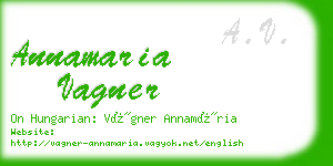 annamaria vagner business card